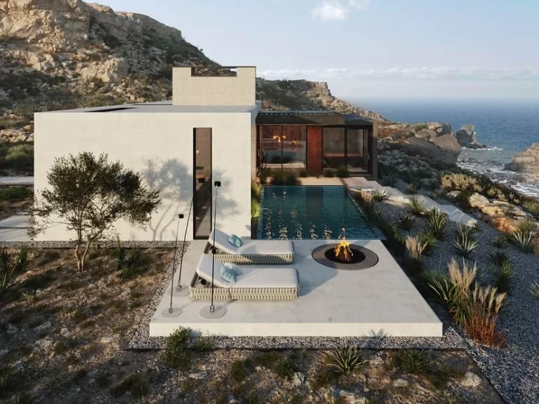 House On The Cliff Residential Building by Shamsudin Kerimov