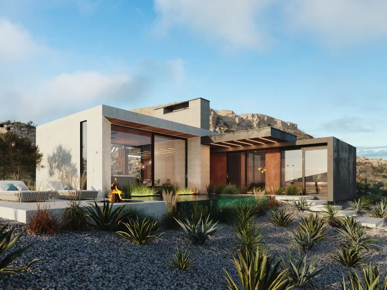 House On The Cliff Residential Building by Shamsudin Kerimov